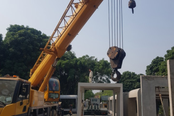 Mô hình văn phòng điều hành lắp ghép cho công trường lớn