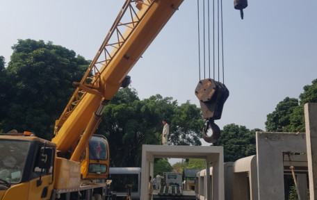 Mô hình văn phòng điều hành lắp ghép cho công trường lớn