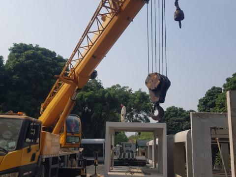 Mô hình văn phòng điều hành lắp ghép cho công trường lớn